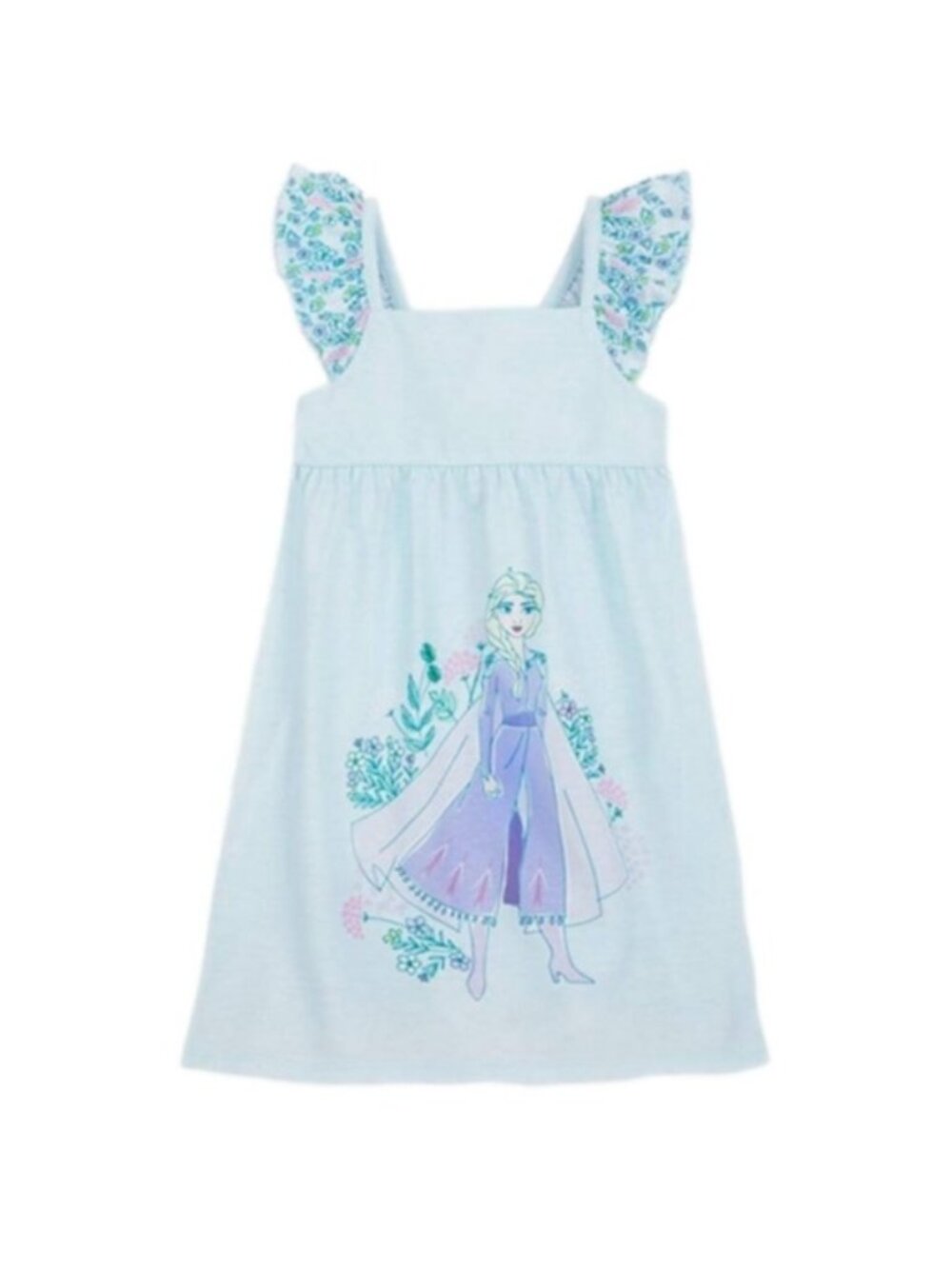 Disney Store Girls Frozen 2 Character Elsa Pajamas Dress Nightgown, Size 3